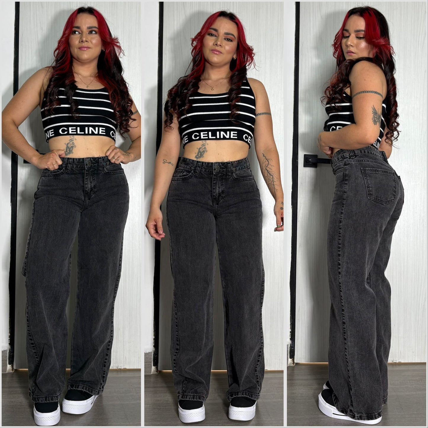 WIDE LEG GRIS REF: 7341