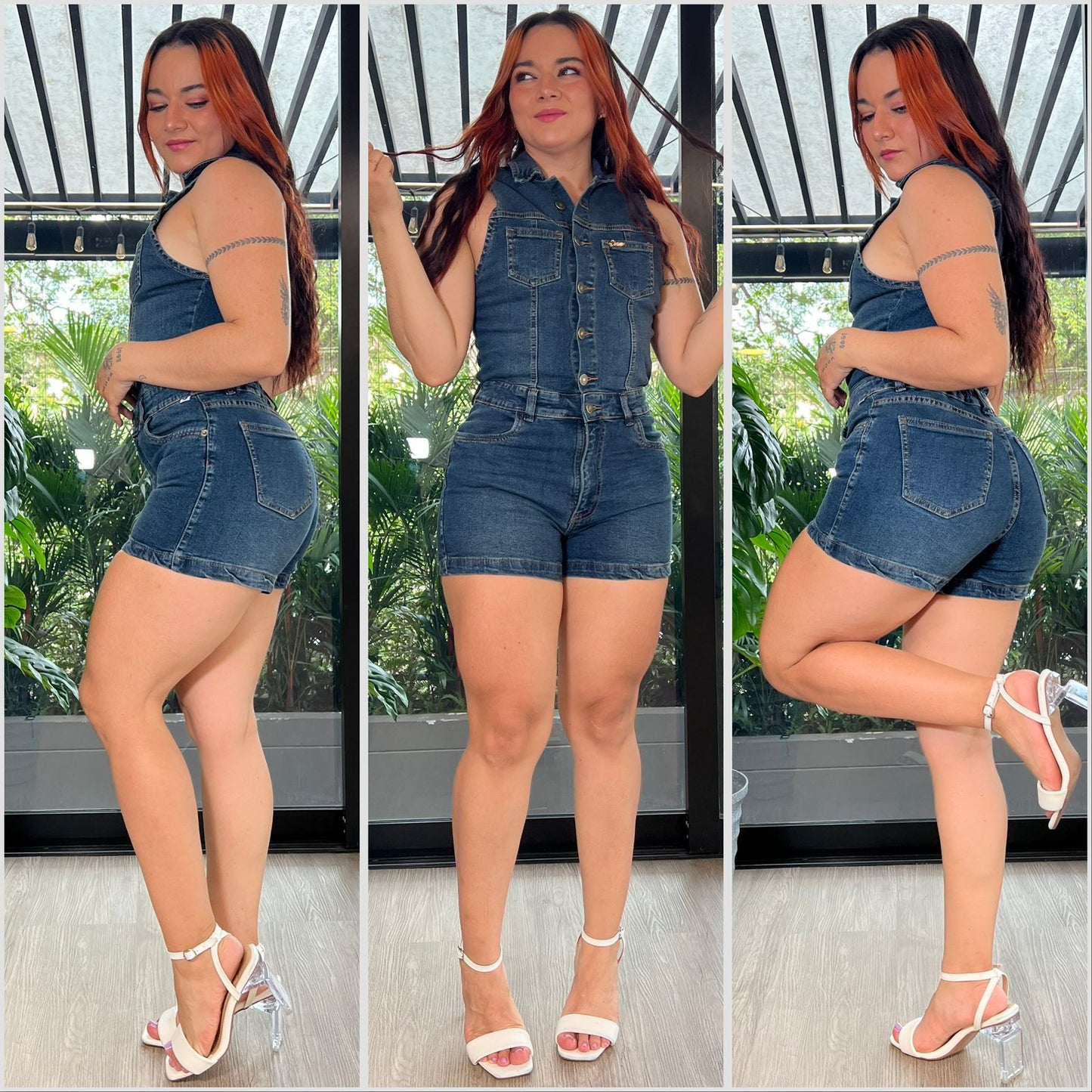 ENTERIZO JEANS AZUL OSCURO