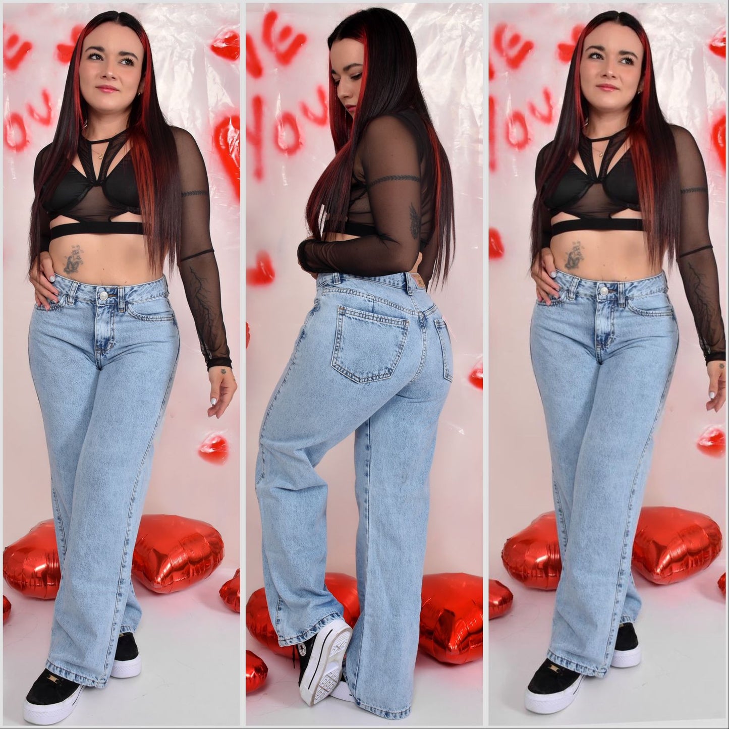 WIDE LEG BOTA RECTA AMERICANO CLARO