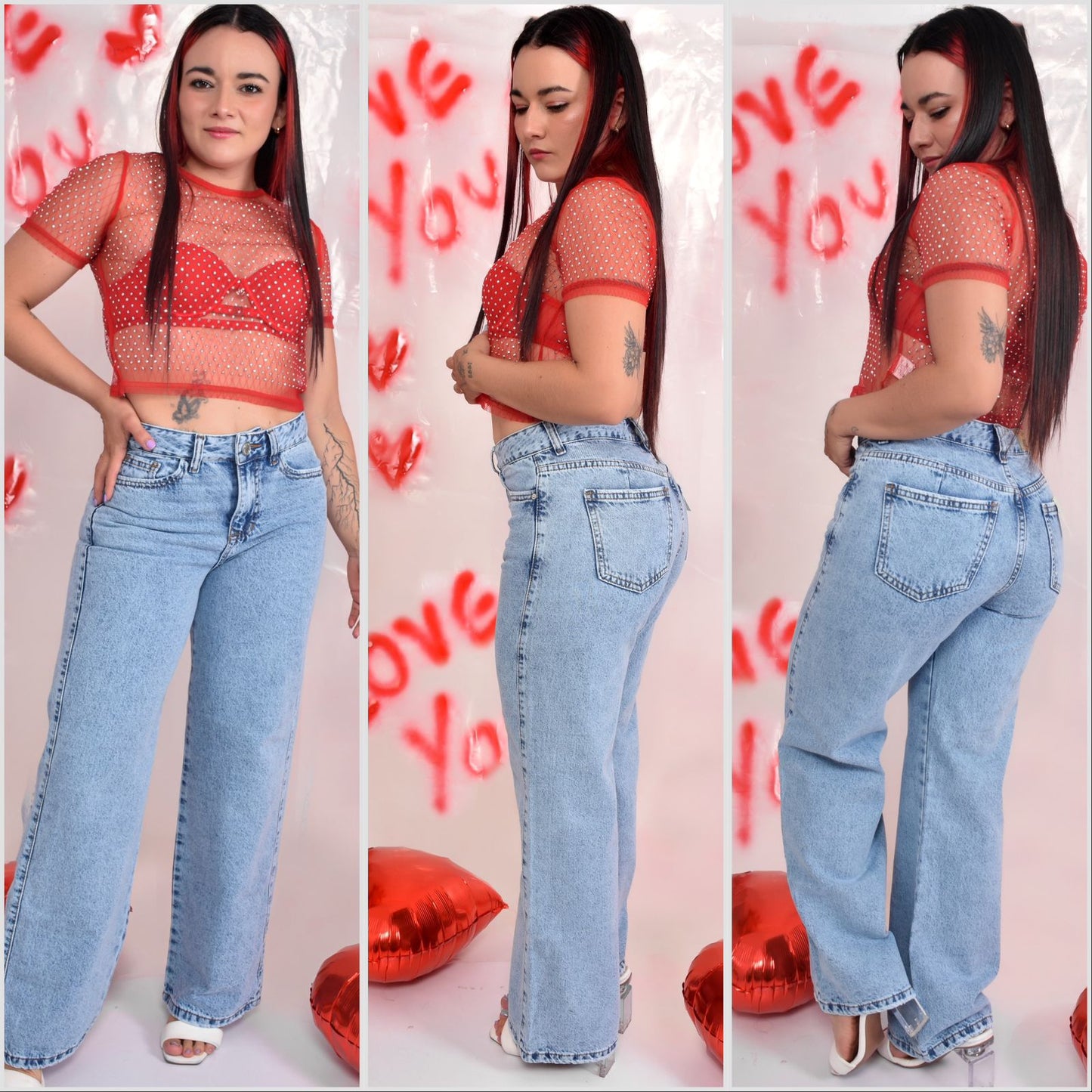 WIDE LEG BOTA RECTA AMERICANO MEDIO