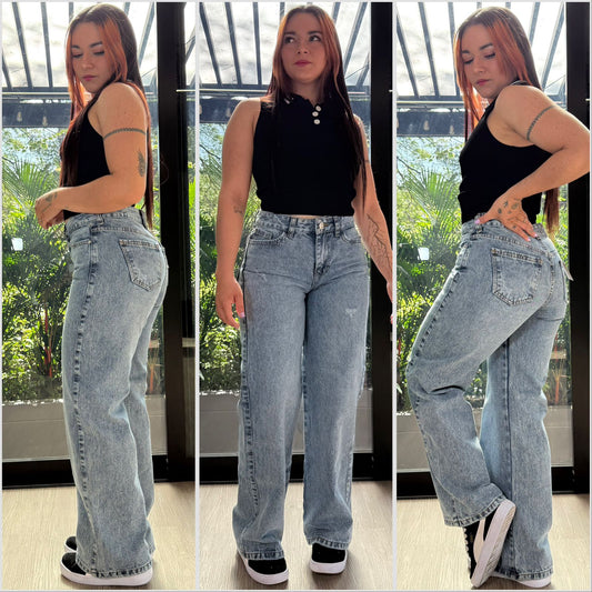 WIDE LEG BOTA RECTA FROSTER