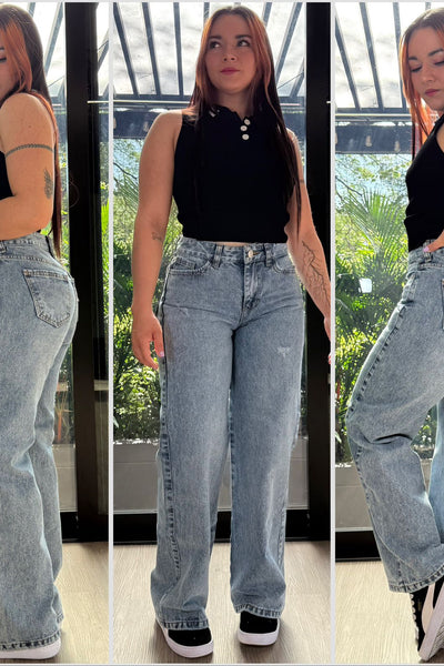 WIDE LEG BOTA RECTA FROSTER
