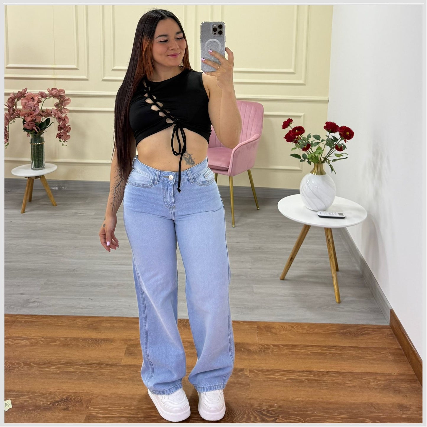 WIDE LEG GRIS REF: 7491