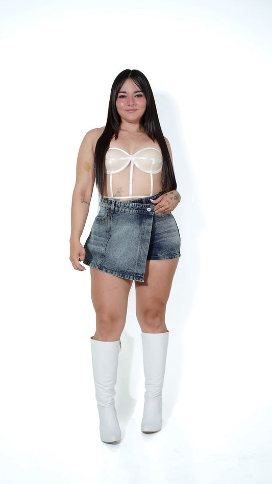 FALDA SHORTS REF: 8091 TELA RIGIDA