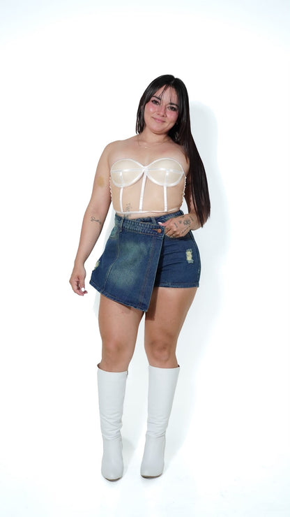 FALDA SHORTS REF: 8092 TELA RIGIDA