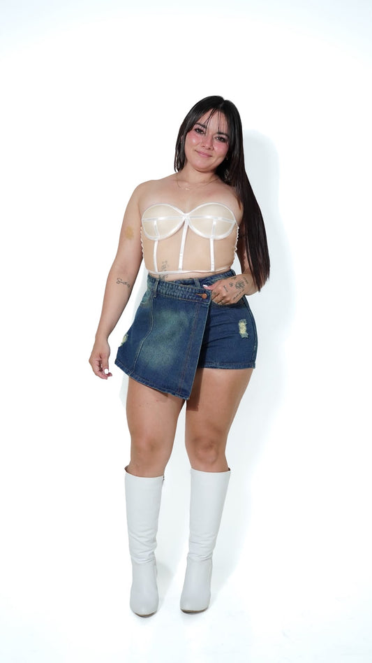 FALDA SHORTS REF: 8092 TELA RIGIDA