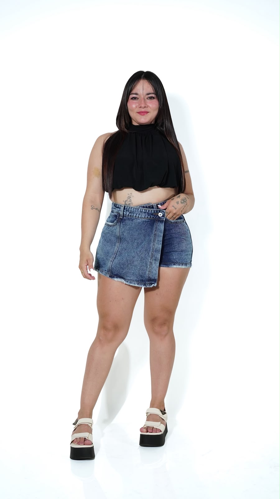 FALDA SHORTS REF: 8089 TELA RIGIDA