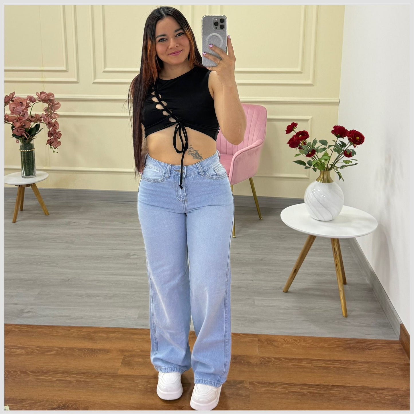 WIDE LEG GRIS REF: 7491