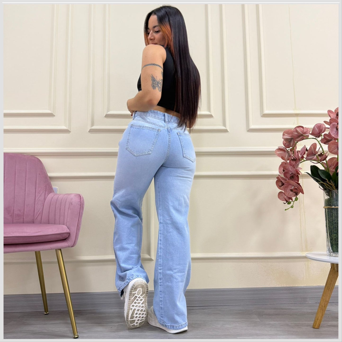 WIDE LEG GRIS REF: 7491